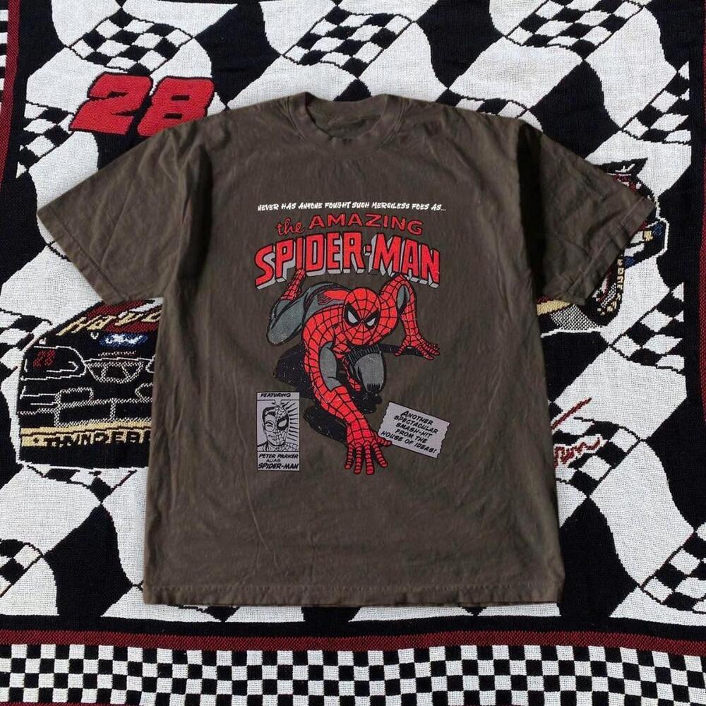Brown Spiderman Marvel Comics Tee Comics